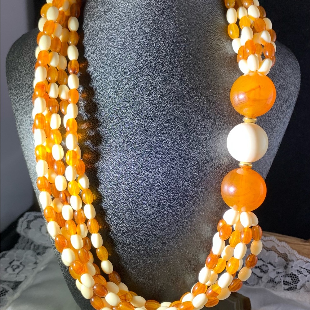 Vintage STATEMENT 1987 COSMOPOLITAN Multi-Strand Necklace